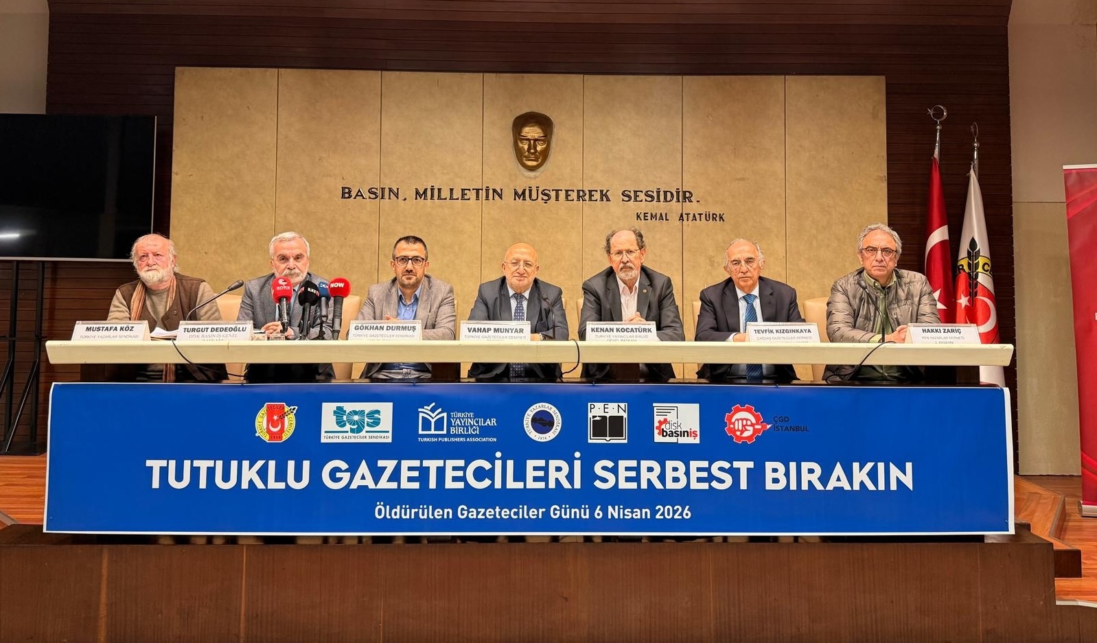 7 Gazetecilik Örgütünden Tek Ses: "Basın Özgürlüğü Olmadan Demokrasi Olmaz!"