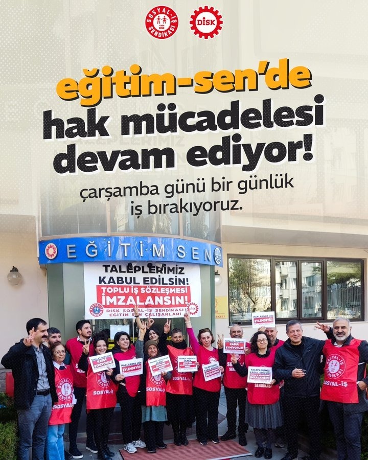 Eğitim-Sen Çalışanları Şalter İndiriyor: 8 Nisan'da İş Bırakma Eylemi!